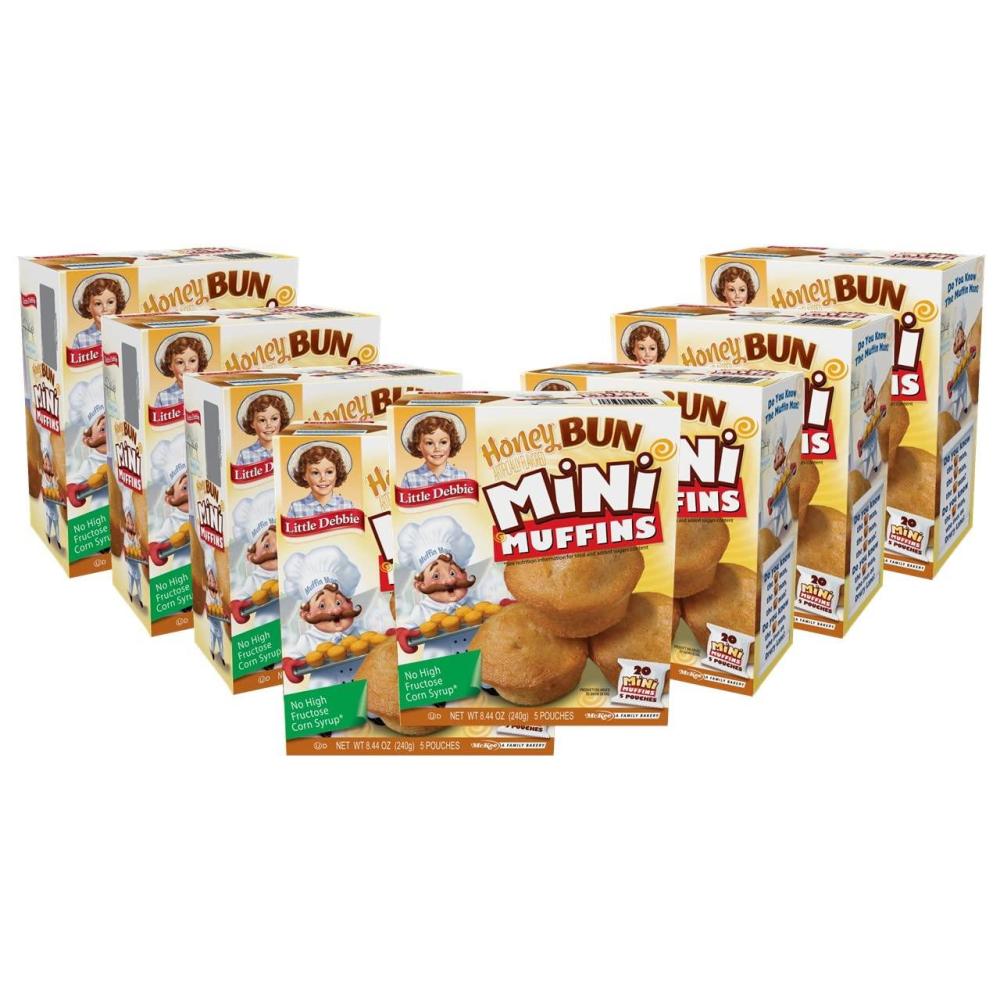 image:imageLittle Debbie Strawberry Shortcake Mini Muffins 4017 OZ Pouches 8 BoxesHoney  Cinnamon