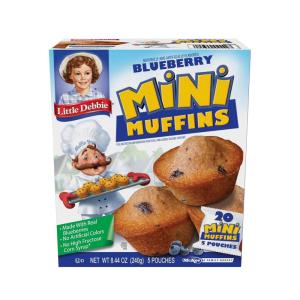 Little Debbie Strawberry Shortcake Mini Muffins, 40-1.7 OZ Pouches (8 Boxes)(Blueberry)
