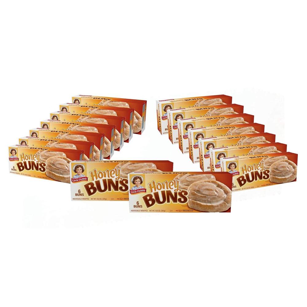 image:imageLittle Debbie Honey Buns Individually Wrapped Breakfast Pastries 6 Count Pack of 16