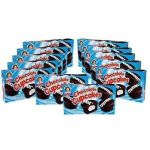 Little Debbie Chocolate Cupcakes, 96 Chocolate Cupcakes Filled with Creme (12 Boxes)