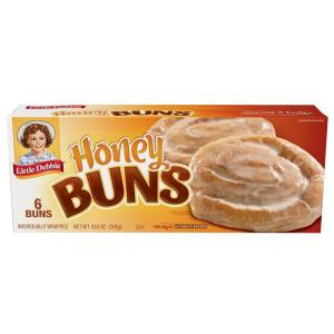Little Debbie Honey Buns, 6 Individually Wrapped Pastries, 10.6 OZ Box(10.6 Ounce (Pack of 1))