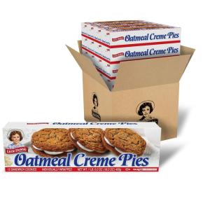 Little Debbie Oatmeal Creme Pies, 192 Soft Oatmeal Cookies with Creme (16 Boxes)(Oatmeal)