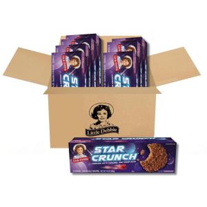 Little Debbie Star Crunch Cosmic Cookies, 96 Individually Wrapped Cookies (8 boxes)