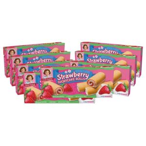 Little Debbie Strawberry Shortcake Rolls, 48 Individually Wrapped Cake Rolls (8 Boxes)(13 Ounce (Pack of 8))