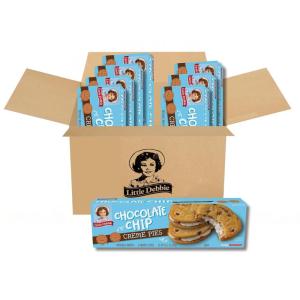 Little Debbie Chocolate Chip Creme Pies, 64 Individually Wrapped Sandwich Cookies (8 Boxes)(Chocolate Chip)